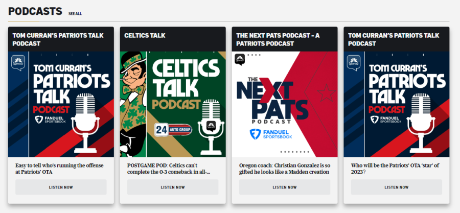 NBC Sports Boston podcasts
